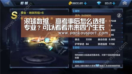 滚球数据_
高考事后怎么选择专业?可以看看未来四个生长前景好的行业(图1) 比赛预测